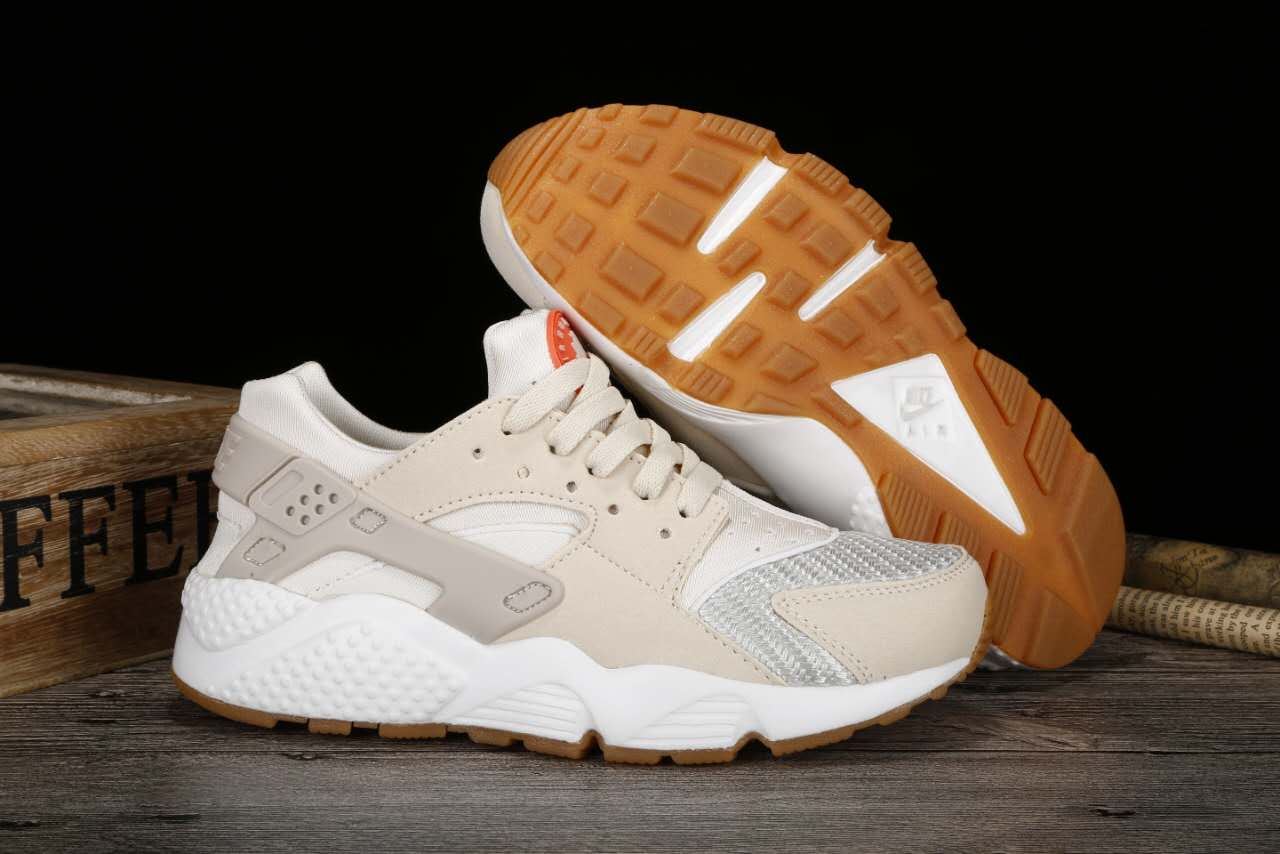 New Women Nike Air Huarache Light Pink White Shoes - Click Image to Close